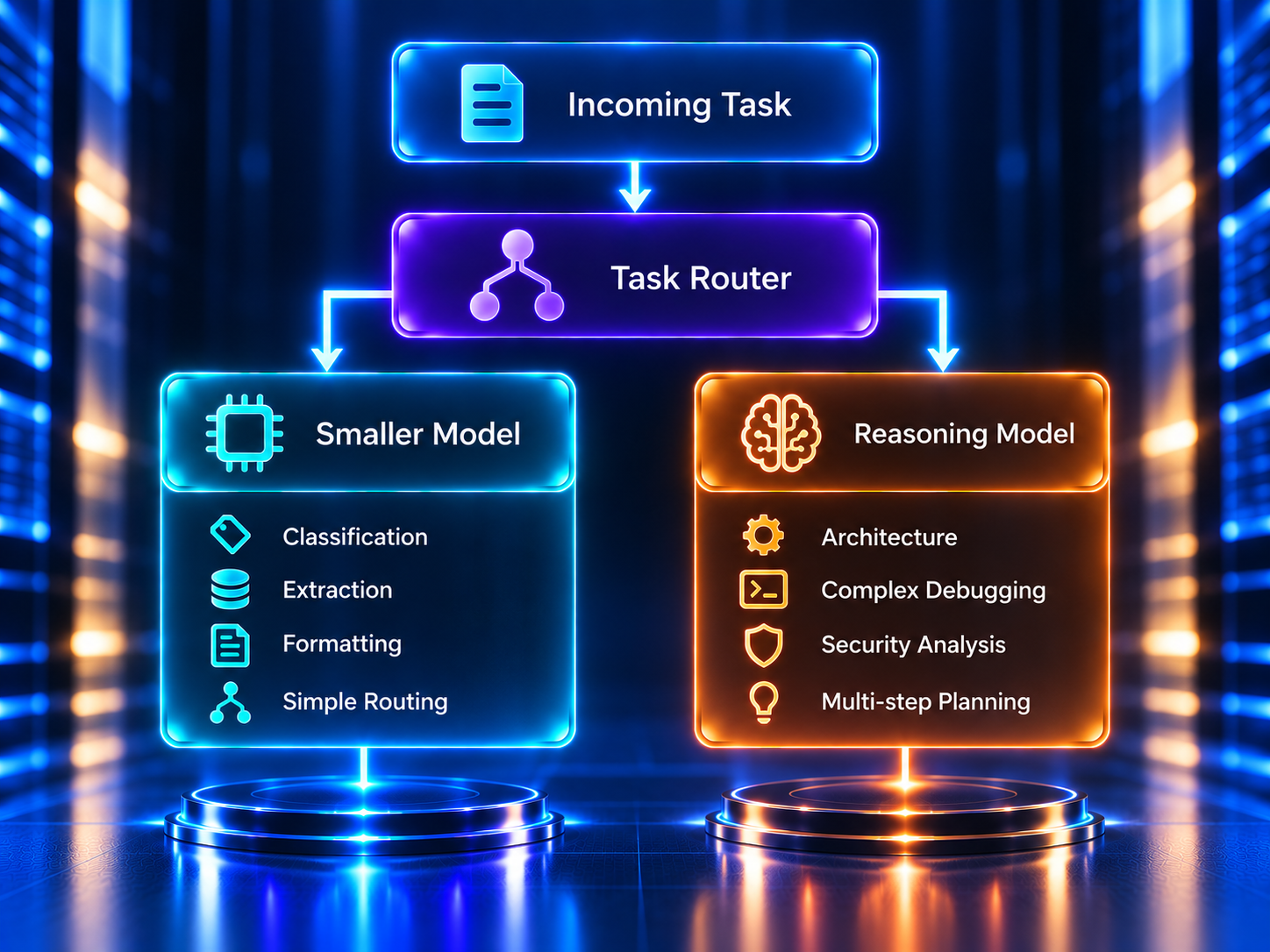 Diagram illustrating multi-model architecture