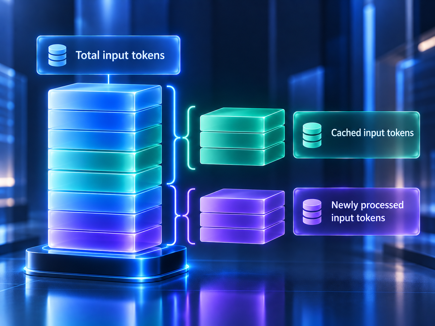 OpenAI cached token breakdown