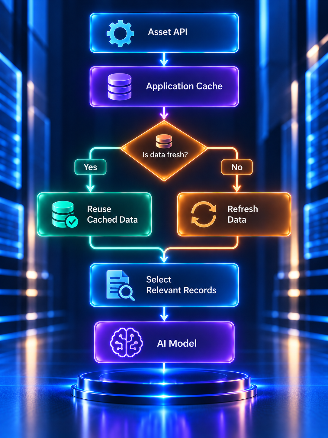 Application caching architecture