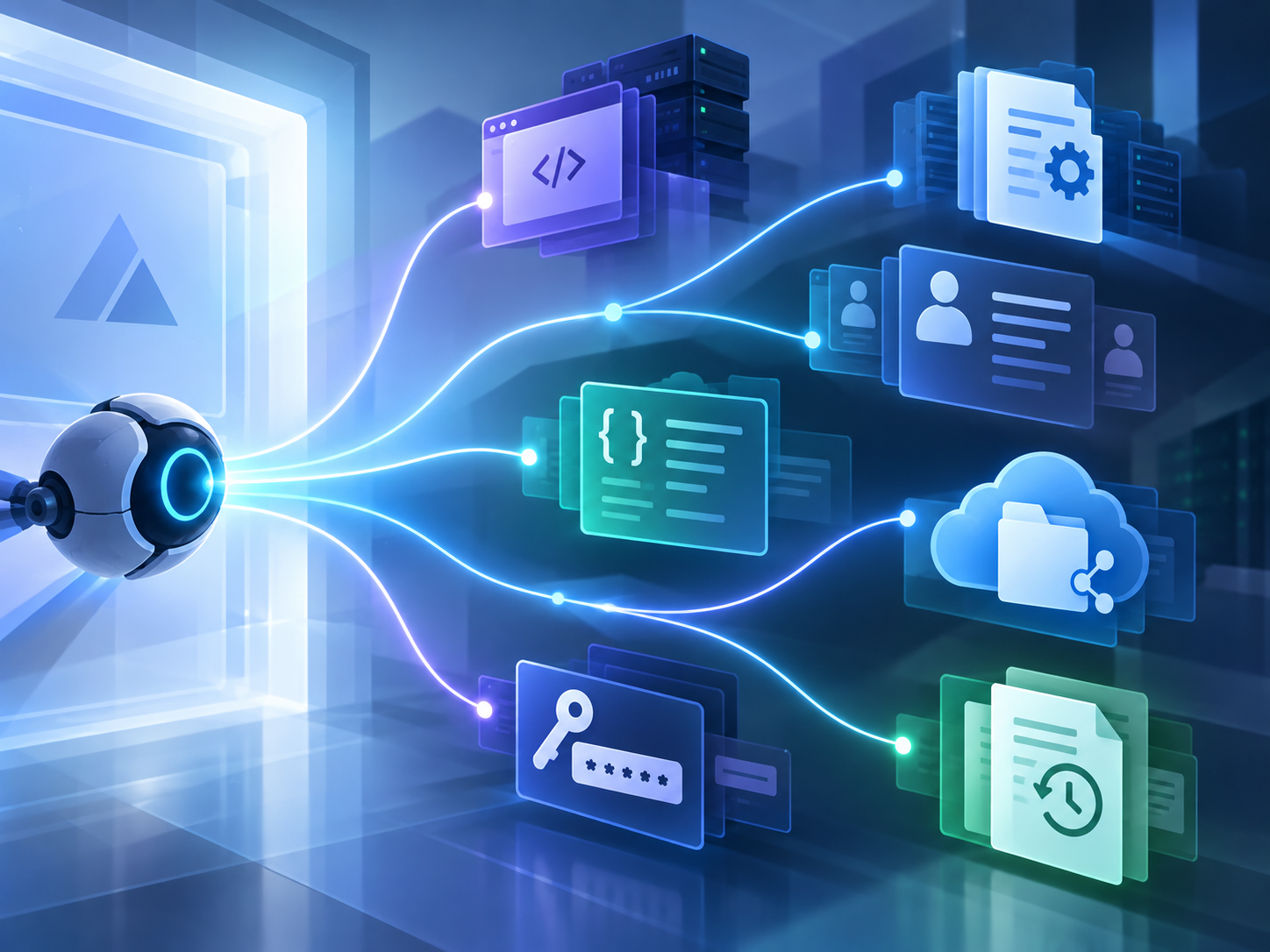 The reconnaissance agent mapping the Helixora portal, staging application, APIs, directory, and Northstar File Relay through a constrained discovery workflow.